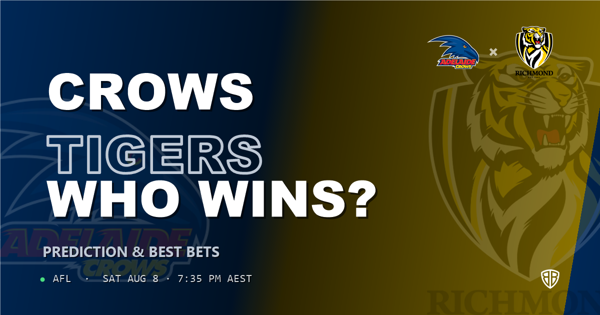 AFL news: Adelaide Crows vs Richmond Tigers Prediction & Picks: Winning Game Angles