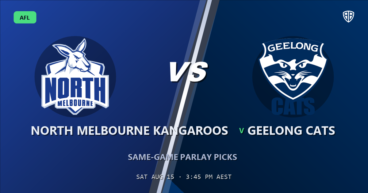 AFL news: North Melbourne Kangaroos vs Geelong Cats Same Game Multi Tips & Prediction