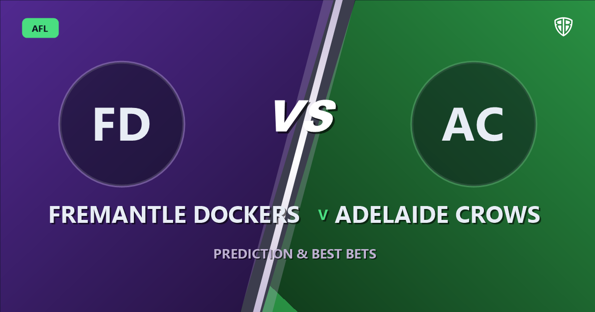 AFL news: Fremantle Dockers vs Adelaide Crows Prediction, Tips & Odds