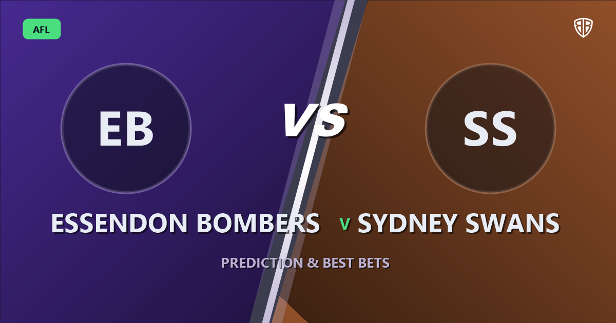 AFL news: Essendon Bombers vs Sydney Swans Prediction & Picks: Stat-Based Insights