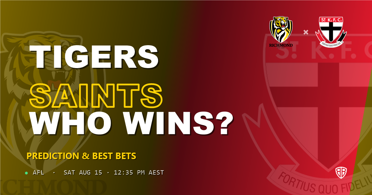AFL news: Richmond Tigers vs St Kilda Saints Prediction & Picks: Full Match Breakdown & Bets