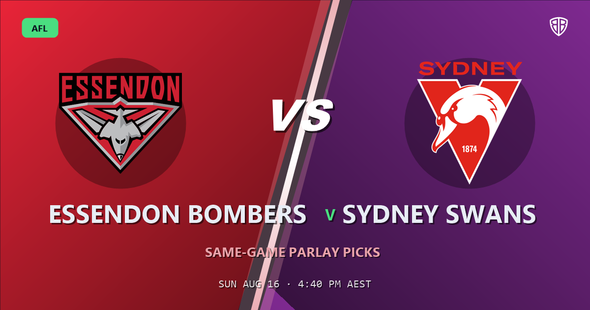 AFL news: Essendon Bombers vs Sydney Swans Prediction & Same Game Multi picks Key Insights: Smart Betting Angles