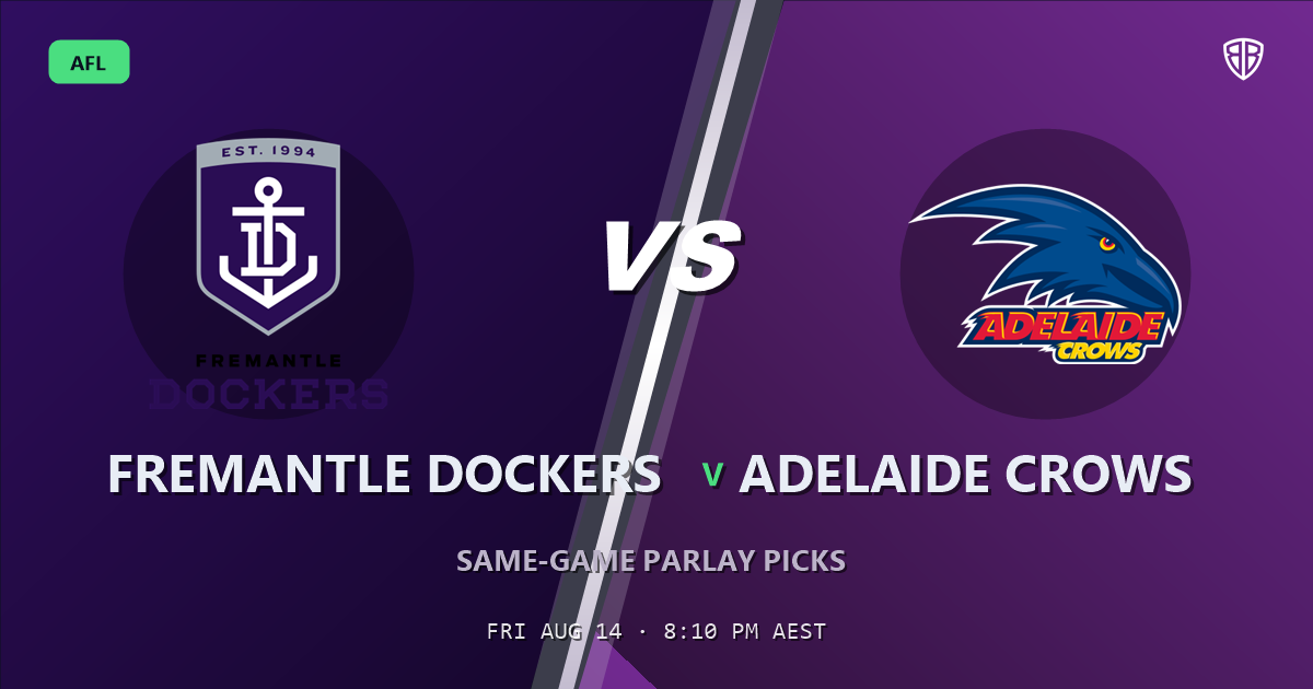 AFL news: Fremantle Dockers vs Adelaide Crows Prediction & Same Game Multi picks Key Insights: Don