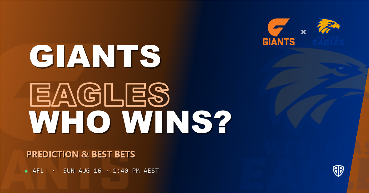 AFL news: Greater Western Sydney Giants vs West Coast Eagles Prediction & Picks (Jake Riccardi Key Factor): Expert Footy Betting Guide