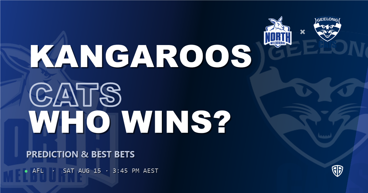 AFL news: North Melbourne Kangaroos vs Geelong Cats Prediction, Tips & Odds