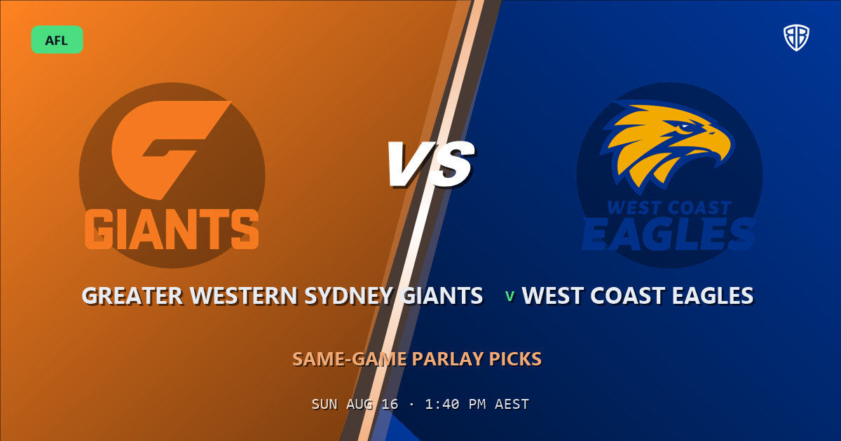 AFL news: Greater Western Sydney Giants vs West Coast Eagles Prediction & Same Game Multi picks Key Insights: Don
