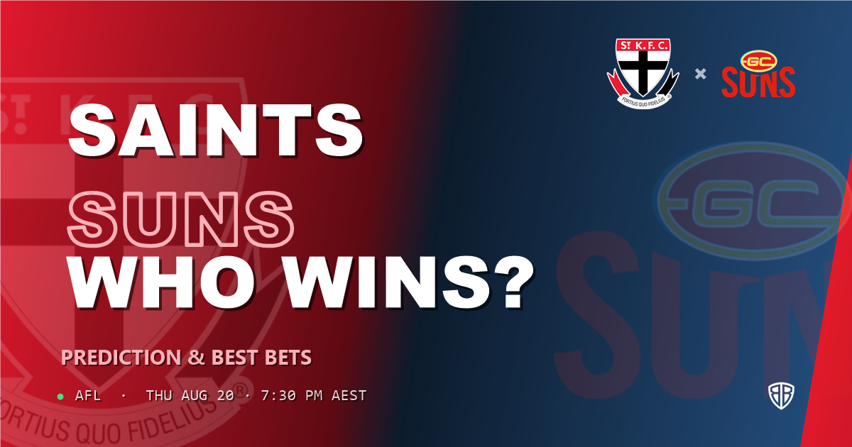 AFL news: St Kilda Saints vs Gold Coast Suns Prediction & Picks: Winning Game Angles