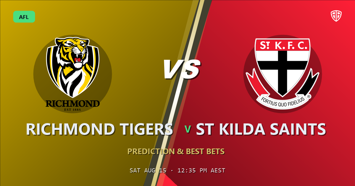 AFL news: Richmond Tigers vs St Kilda Saints Prediction & Picks: Expert Footy Betting Guide