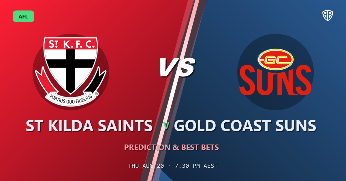 AFL news: St Kilda Saints vs Gold Coast Suns Prediction & Picks: Full Match Breakdown & Bets