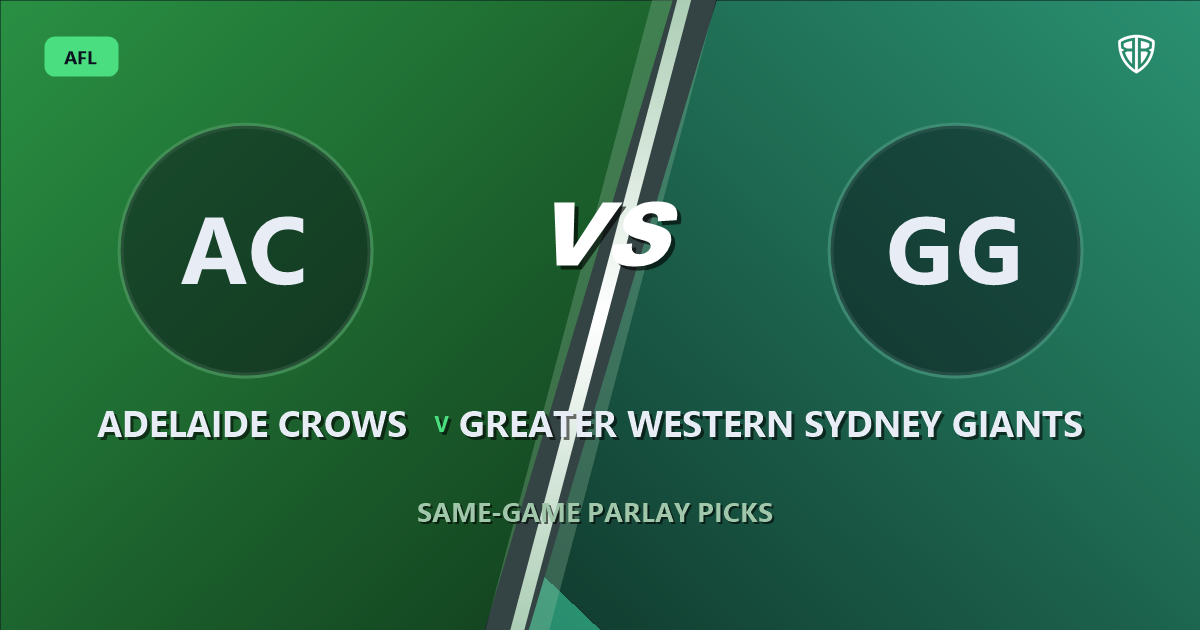 AFL news: Adelaide Crows vs Greater Western Sydney Giants Same Game Multi Tips & Prediction