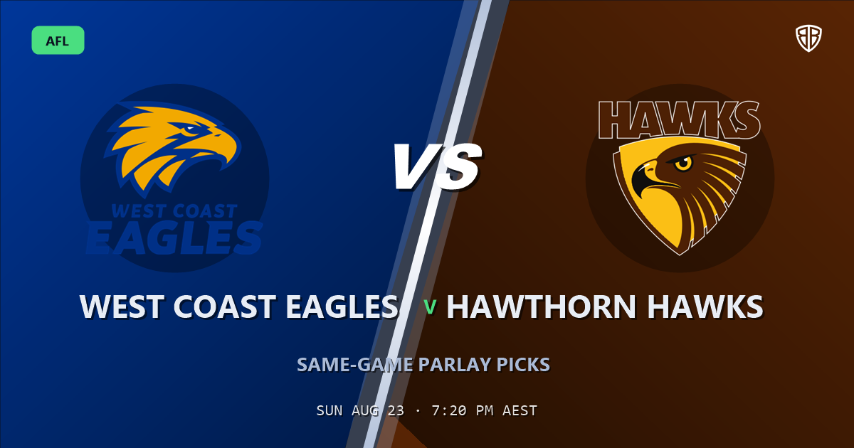 AFL news: West Coast Eagles vs Hawthorn Hawks Prediction & Same Game Multi picks Value Multi: Smart Betting Angles