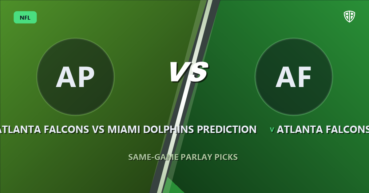 Atlanta Falcons vs Miami Dolphins Prediction & Same Game Parlay Picks: Expert Analysis