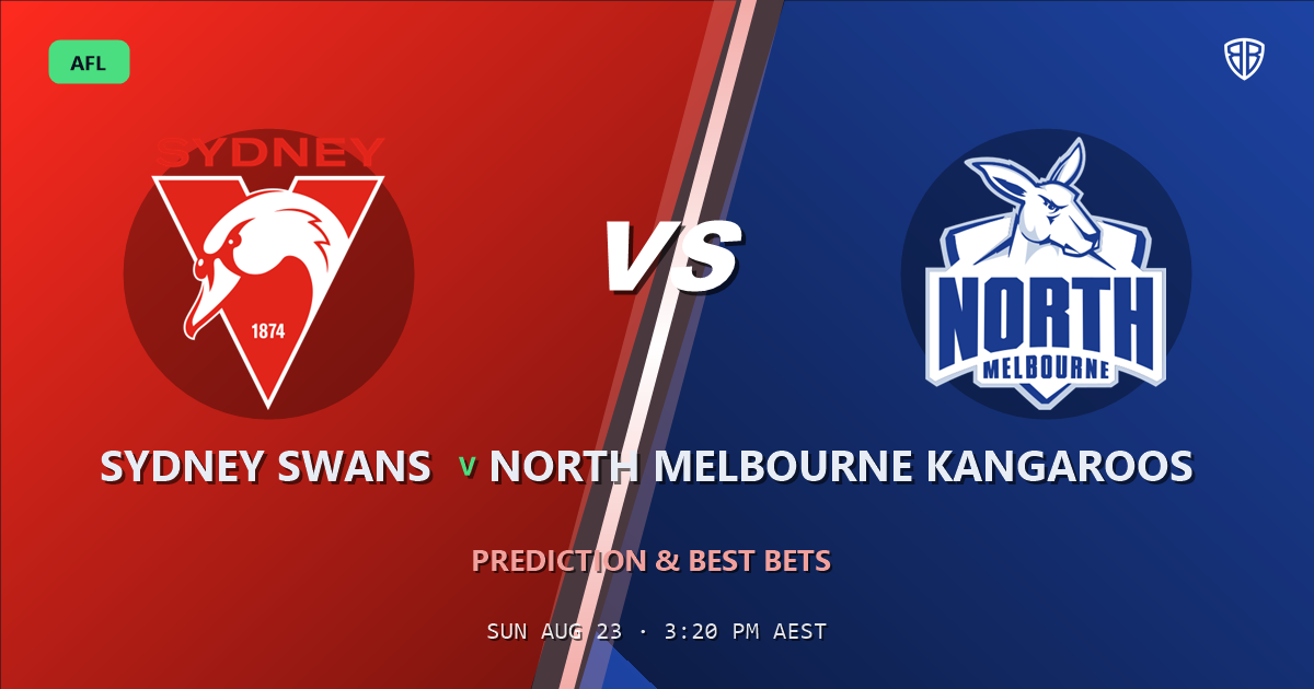 AFL news: Sydney Swans vs North Melbourne Kangaroos Prediction & Picks: Stat-Based Insights