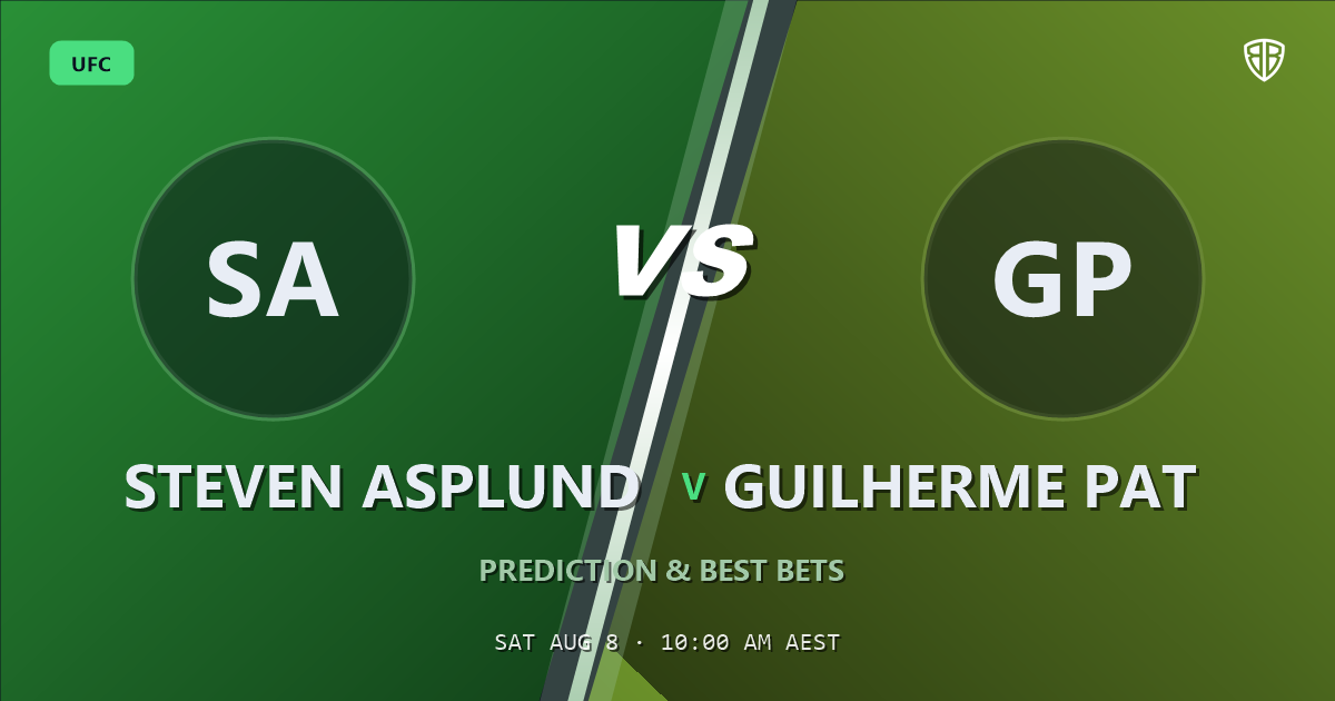 UFC news: Steven Asplund vs Guilherme Pat Prediction & Picks: Full Match Breakdown & Bets