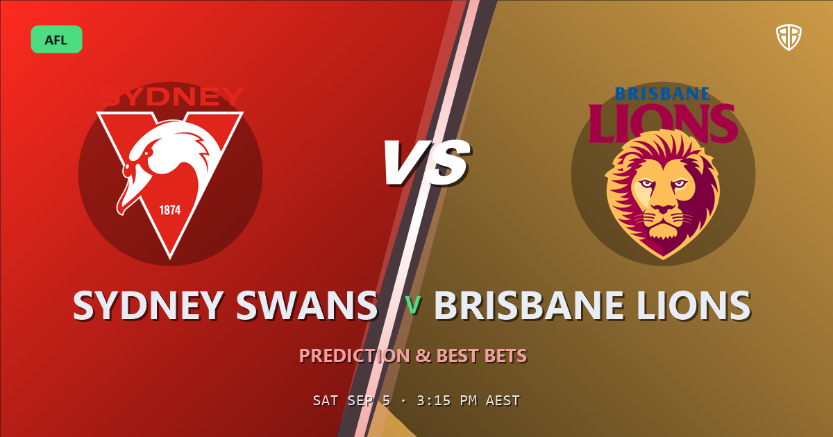 AFL news: Sydney Swans vs Brisbane Lions Prediction & Picks (Noah Answerth Key Factor): Expert Footy Betting Guide