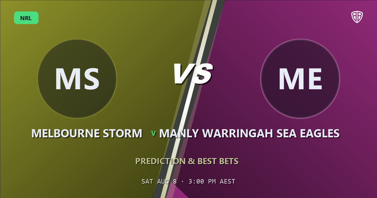 NRL news: Melbourne Storm vs Manly Warringah Sea Eagles Prediction & Picks: Our Expert Analysis