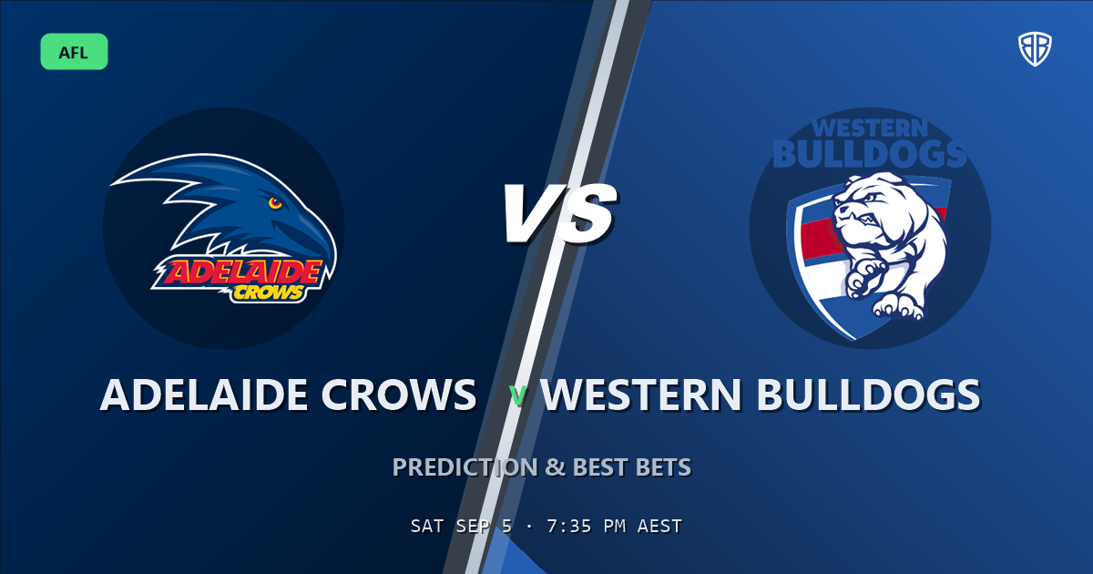 Adelaide Crows vs Western Bulldogs Prediction & Picks: Stat-Based Insights