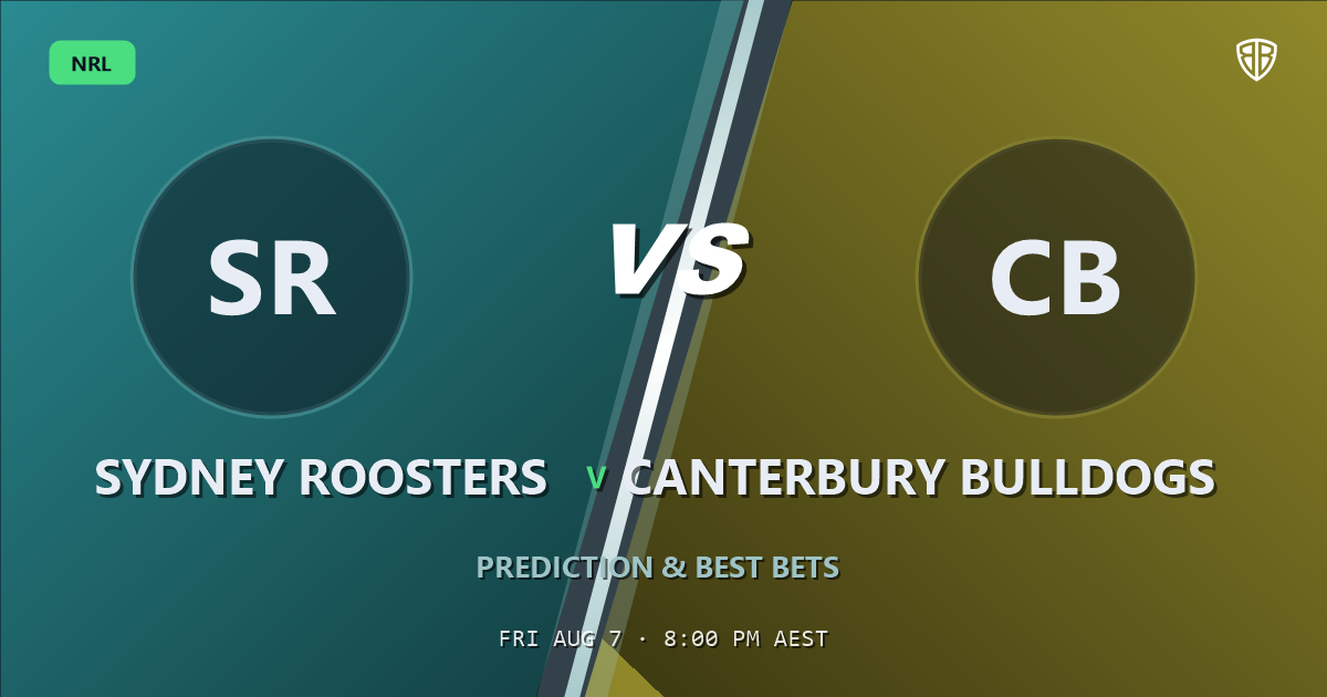 NRL news: Sydney Roosters vs Canterbury Bulldogs Prediction & Picks: Smart Betting Angles