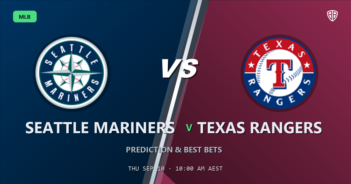 Seattle Mariners vs Texas Rangers Prediction and Picks, September 11, 2026