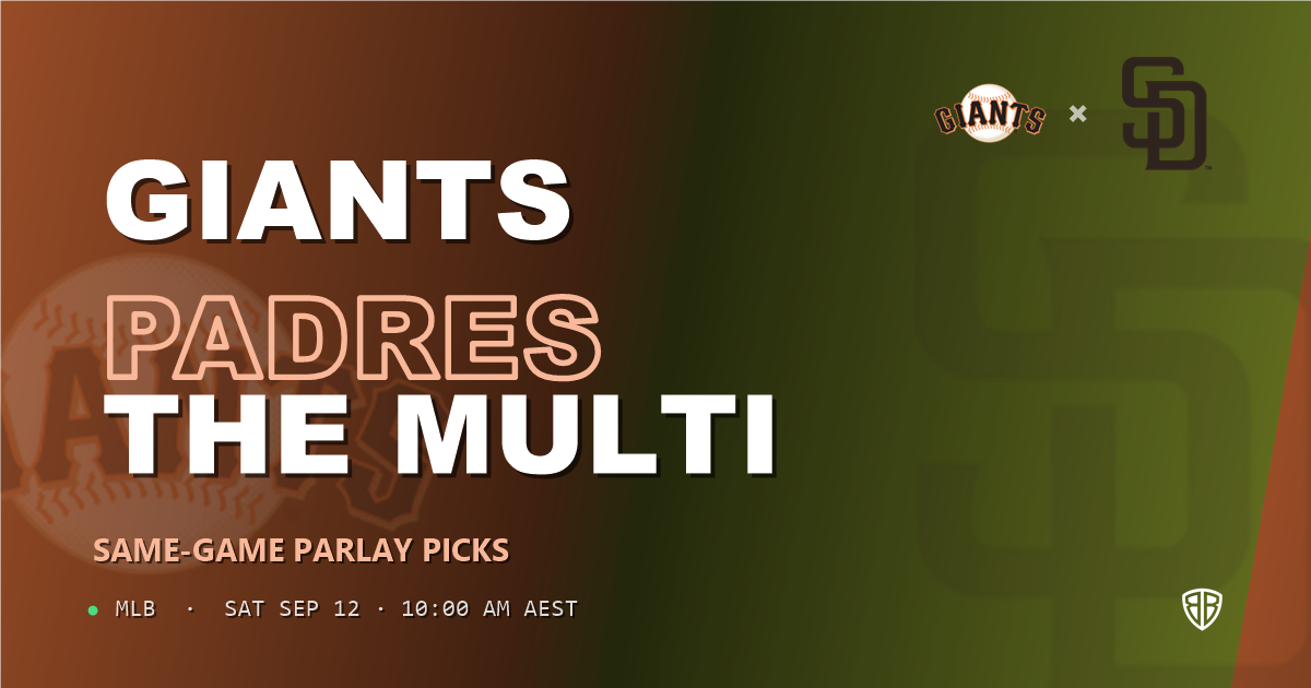 San Francisco Giants vs San Diego Padres Prediction and Same Game Parlay picks, September 12, 2026
