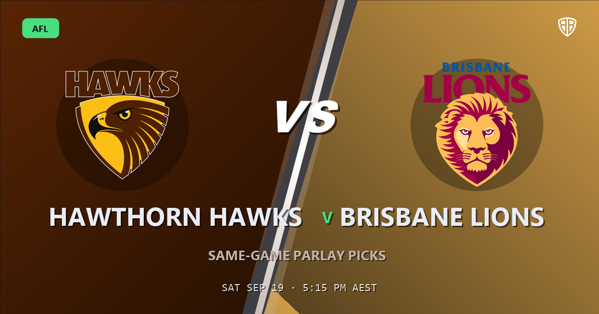Hawthorn Hawks vs Brisbane Lions Prediction & Same Game Multi picks Key Insights: Don't Miss These Odds