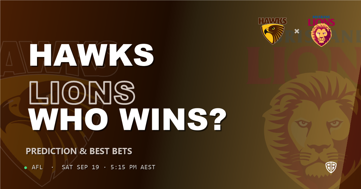 Hawthorn Hawks vs Brisbane Lions Prediction & Picks (Josh Ward Key Factor): Winning Game Angles
