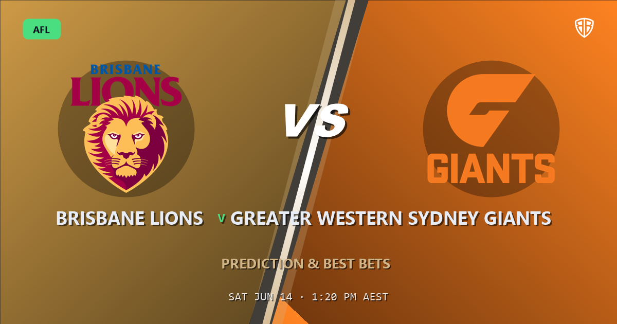 AFL news: Brisbane Lions vs Greater Western Sydney Giants Prediction & Picks : Full Match Breakdown & Bets