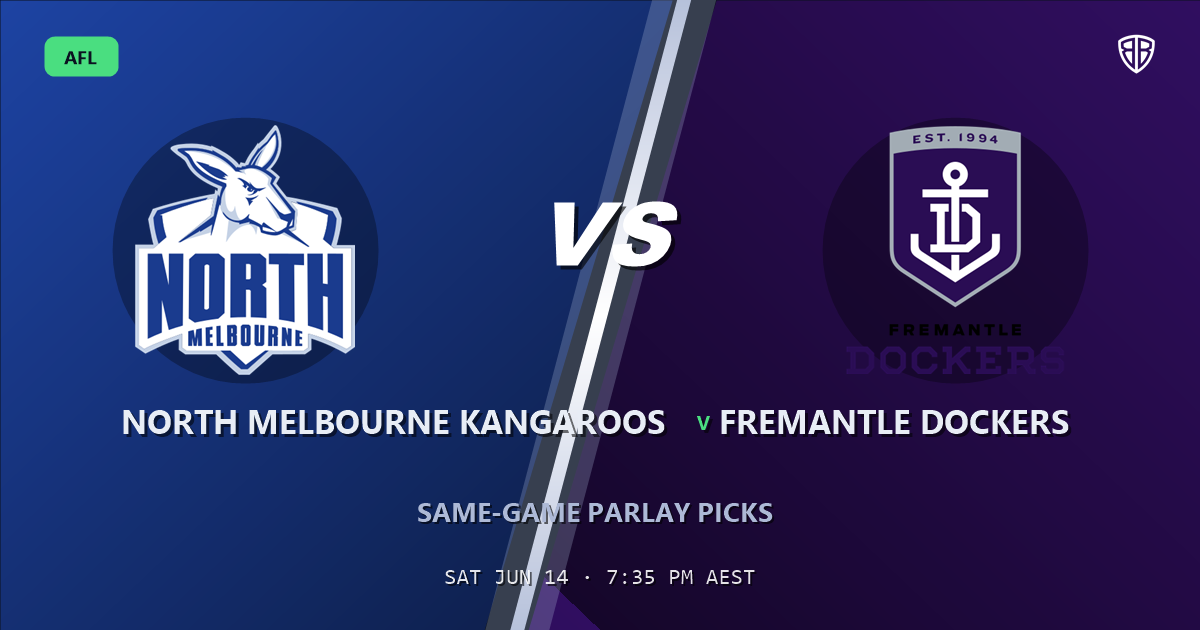 AFL news: North Melbourne Kangaroos vs Fremantle Dockers Prediction & Same Game Multi picks Key Insights: Analytics Breakdown