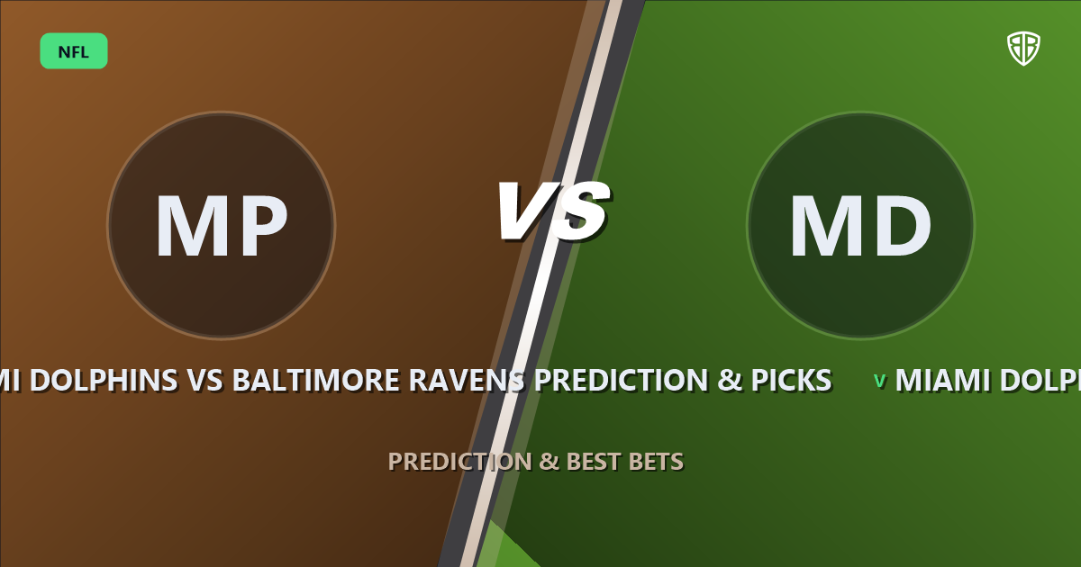 Miami Dolphins vs Baltimore Ravens Prediction & Picks: Odds & Edges