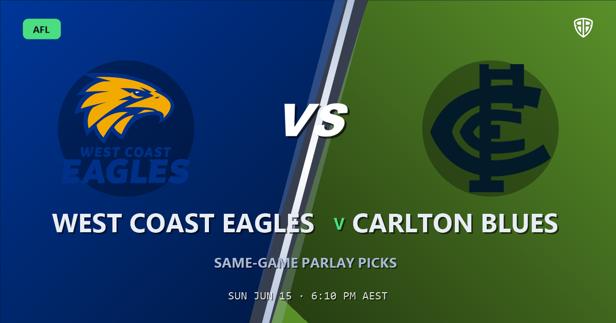 AFL news: West Coast Eagles vs Carlton Blues Prediction & Same Game Multi picks Key Insights: High-Value Opportunity