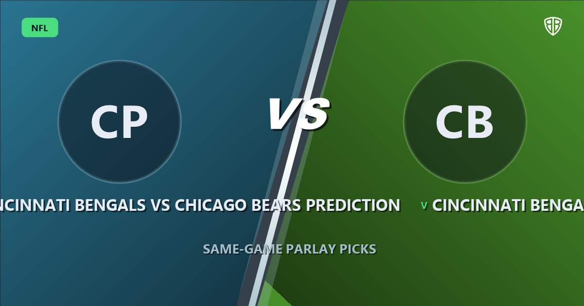 Cincinnati Bengals vs Chicago Bears Prediction & Same Game Parlay Picks: Best SGP Options