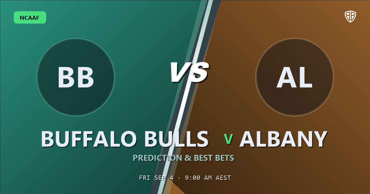 NCAAF news: Buffalo Bulls vs Albany Prediction & Picks: Winning Game Angles