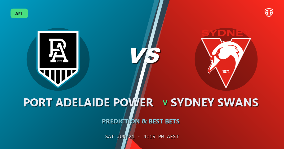AFL news: Port Adelaide Power vs Sydney Swans Prediction & Picks : Stat-Based Insights