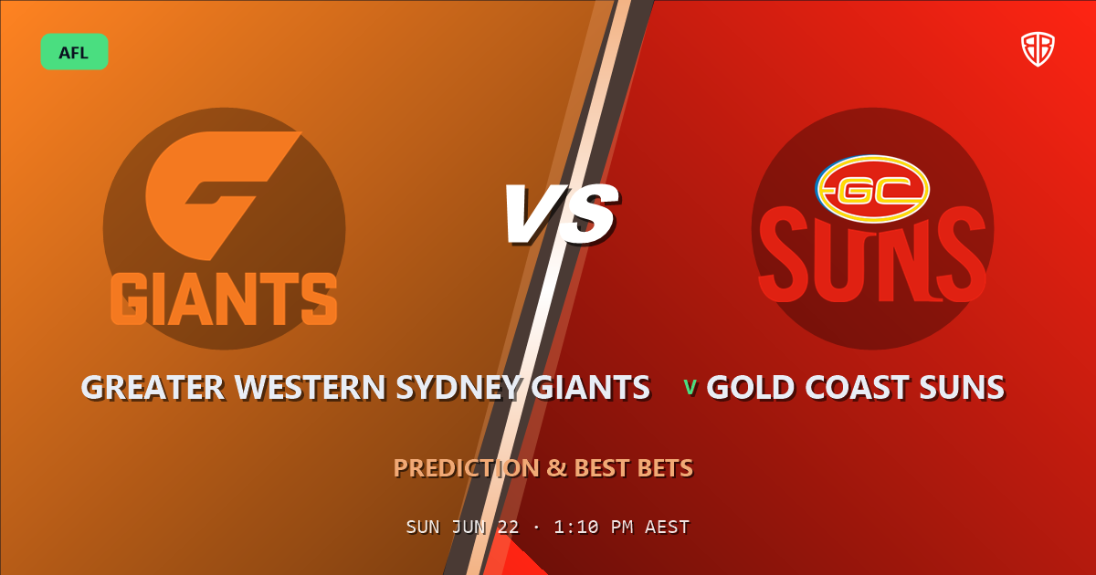 AFL news: Greater Western Sydney Giants vs Gold Coast Suns Prediction & Picks : Stat-Based Insights