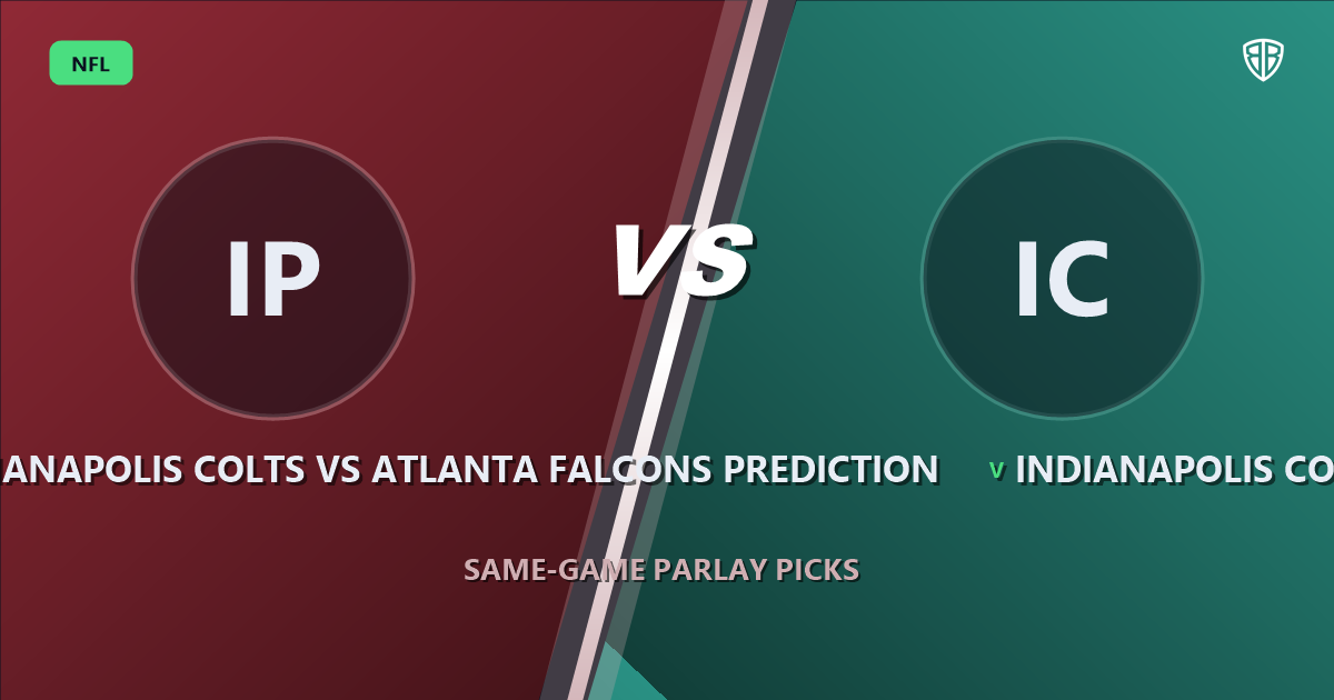 Indianapolis Colts vs Atlanta Falcons Prediction & Same Game Parlay Picks: High-Value Angles