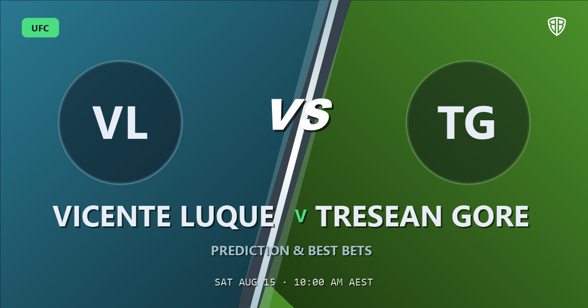 UFC news: Vicente Luque vs Tresean Gore Prediction & Picks: Full Match Breakdown & Bets
