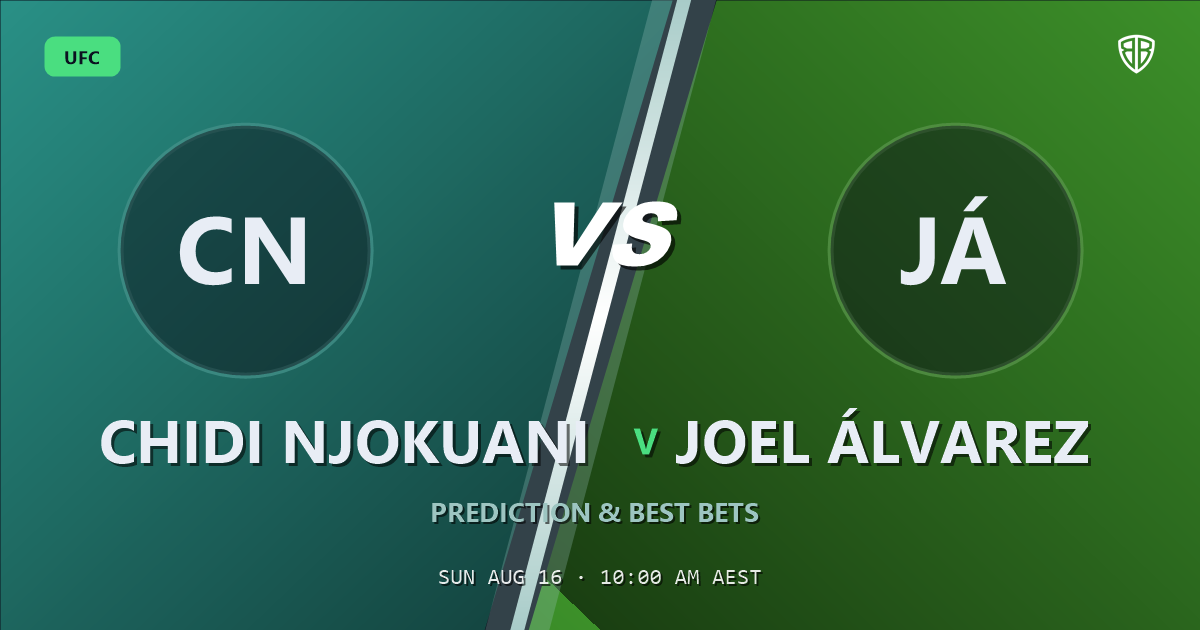 UFC news: Chidi Njokuani vs Joel Álvarez Prediction & Picks: Full Match Breakdown & Bets
