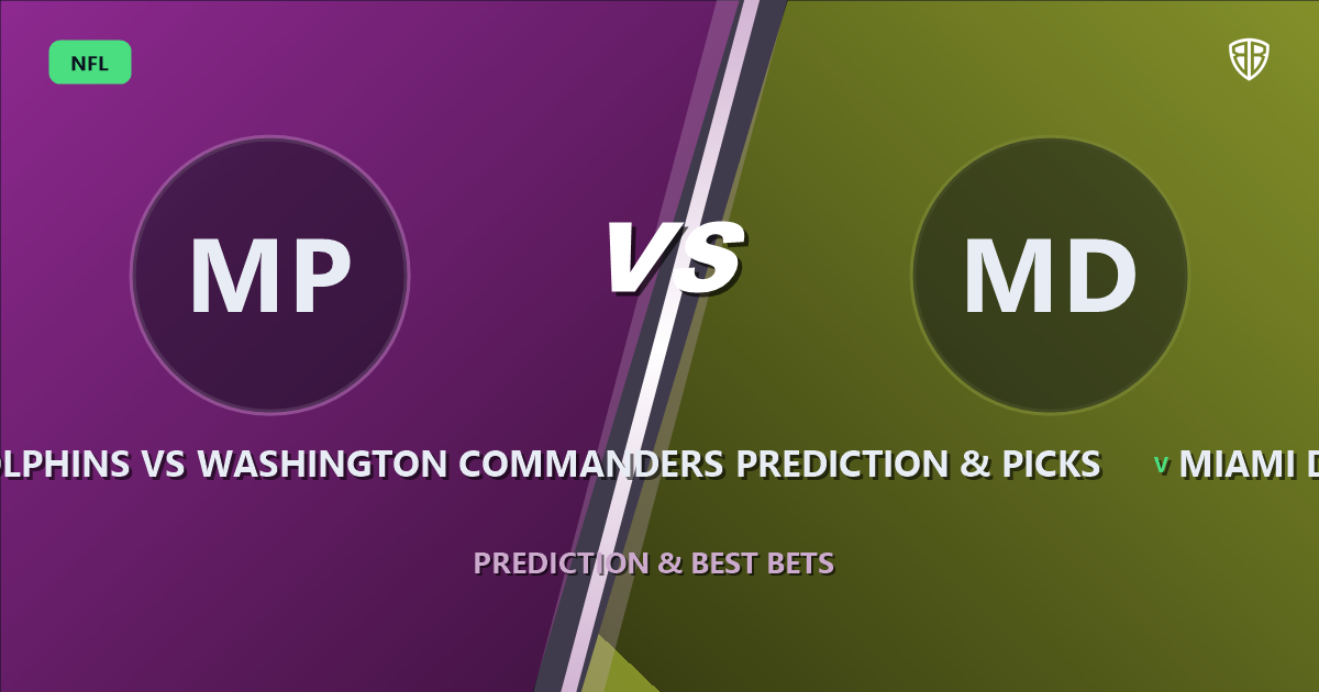 Miami Dolphins vs Washington Commanders Prediction & Picks (Jaylen Waddle Impact): Odds & Edges