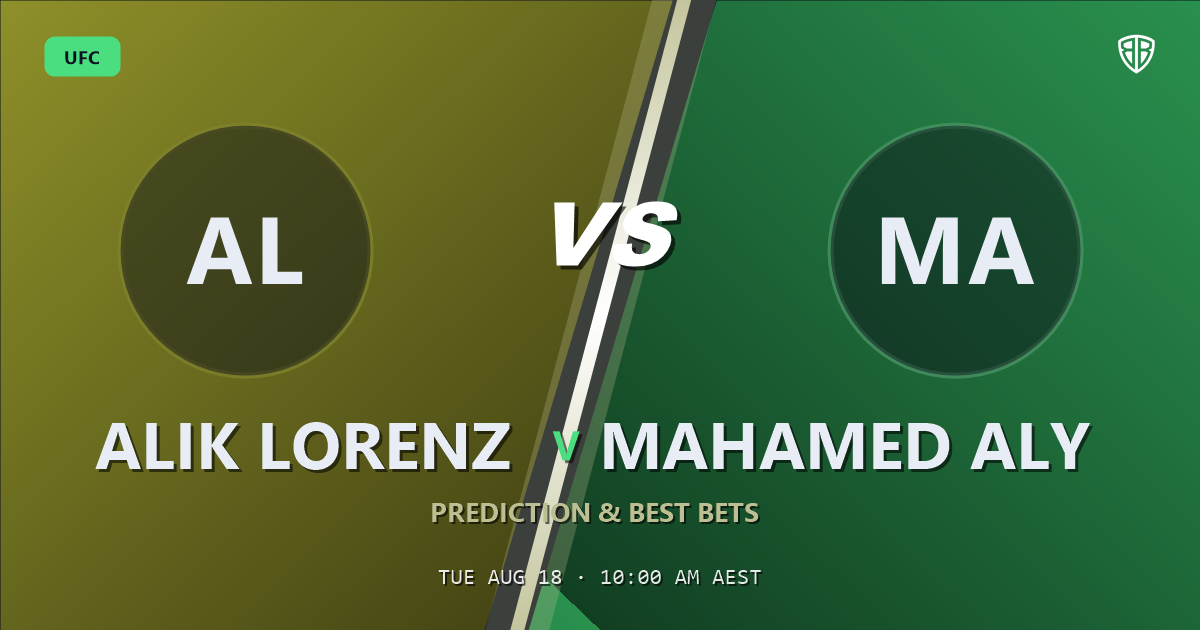 UFC news: Alik Lorenz vs Mahamed Aly Prediction & Picks: Winning Game Angles