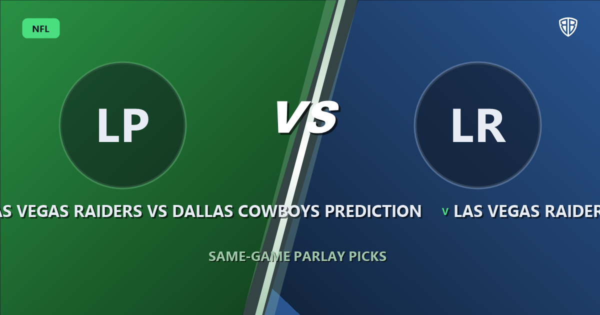 Las Vegas Raiders vs Dallas Cowboys Prediction & Same Game Parlay Picks: Expert Analysis