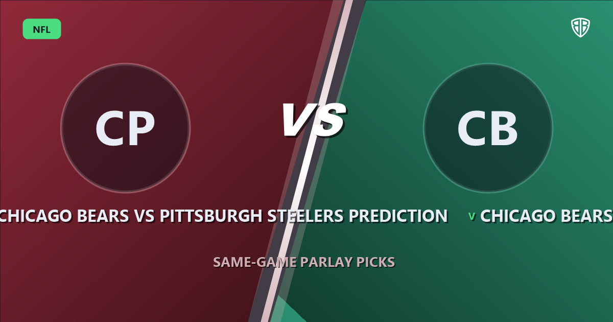 Chicago Bears vs Pittsburgh Steelers Prediction & Same Game Parlay Picks: Data-Driven Targets