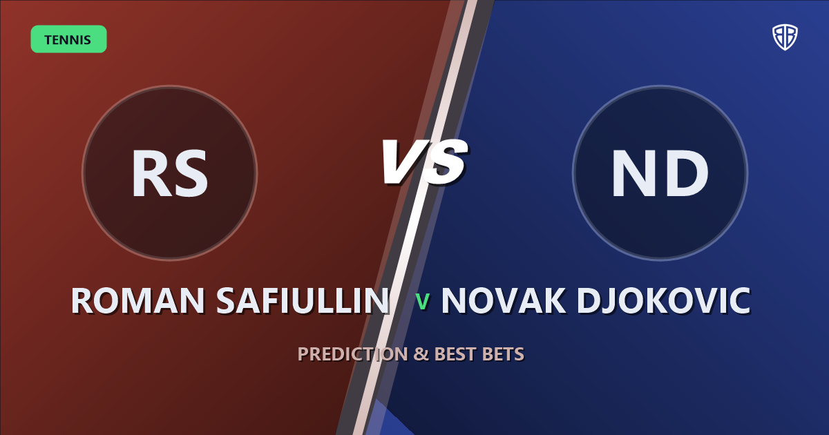 Roman Safiullin vs Novak Djokovic Prediction: Odds & Edge Breakdown