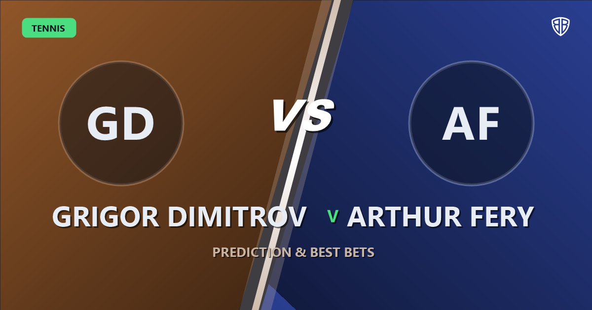 Grigor Dimitrov vs Arthur Fery Prediction: Odds & Edge Breakdown