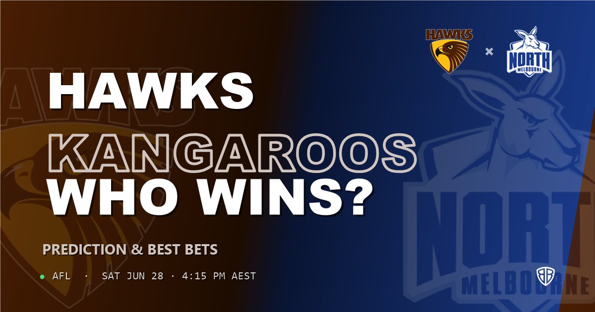 AFL news: Hawthorn Hawks vs North Melbourne Kangaroos Prediction & Picks : Stat-Based Insights