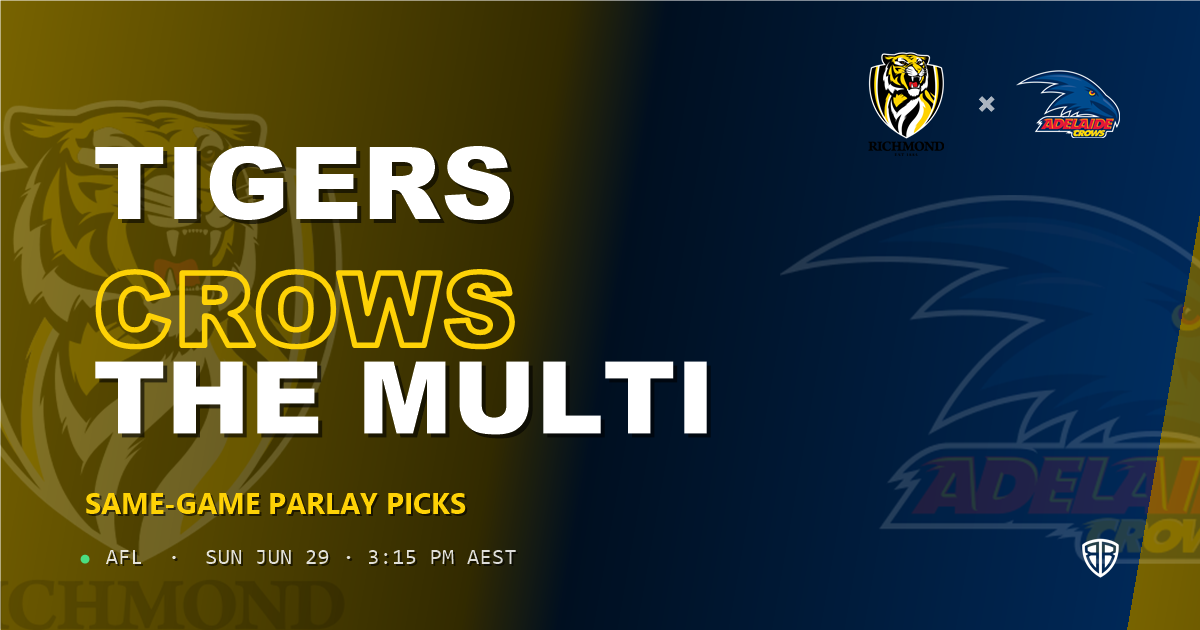 AFL news: Richmond Tigers vs Adelaide Crows Prediction & Same Game Multi picks Key Insights: High-Value Opportunity