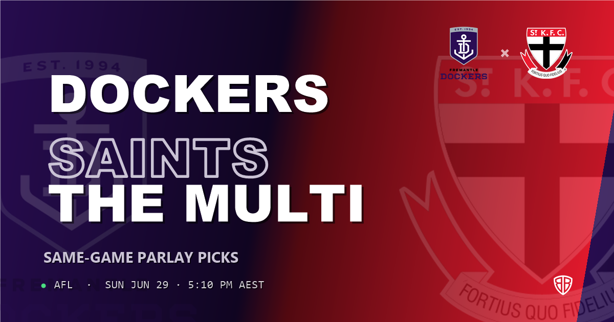 AFL news: Fremantle Dockers vs St Kilda Saints Prediction & Same Game Multi picks Key Insights: High-Value Opportunity