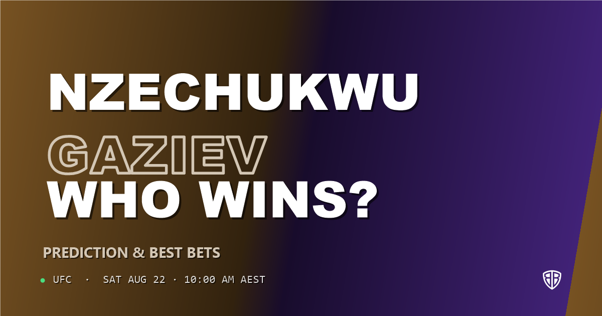 UFC news: Kennedy Nzechukwu vs Shamil Gaziev Prediction & Picks: Odds Analysis & Top Props