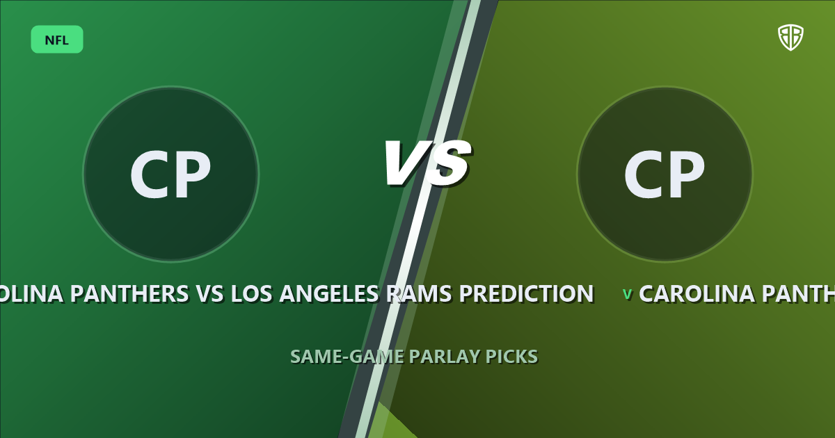 Carolina Panthers vs Los Angeles Rams Prediction & Same Game Parlay Picks: Data-Driven Targets