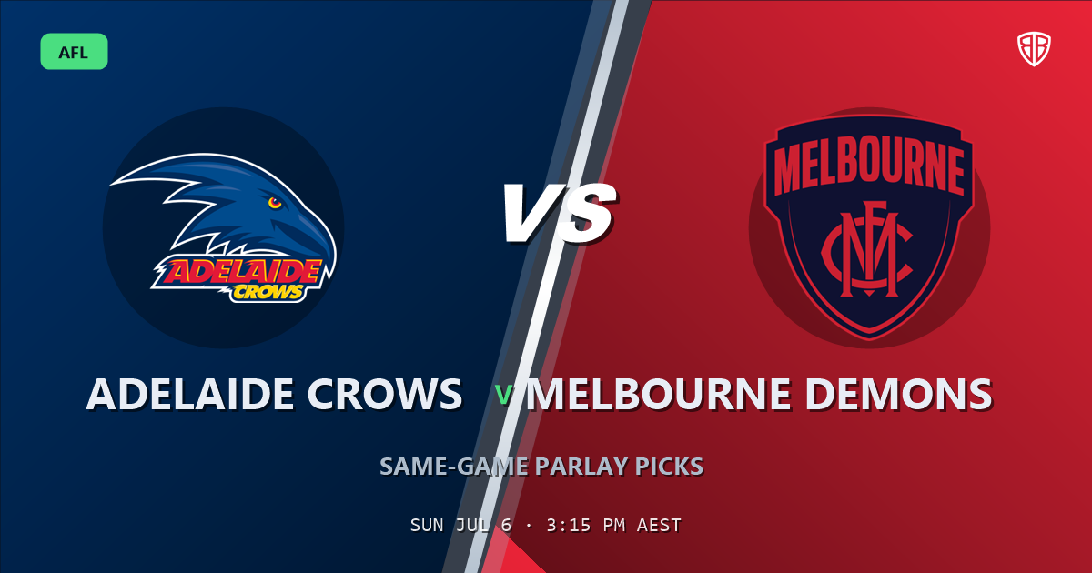 AFL news: Adelaide Crows vs Melbourne Demons Prediction & Same Game Multi picks Value Multi: Analytics Breakdown