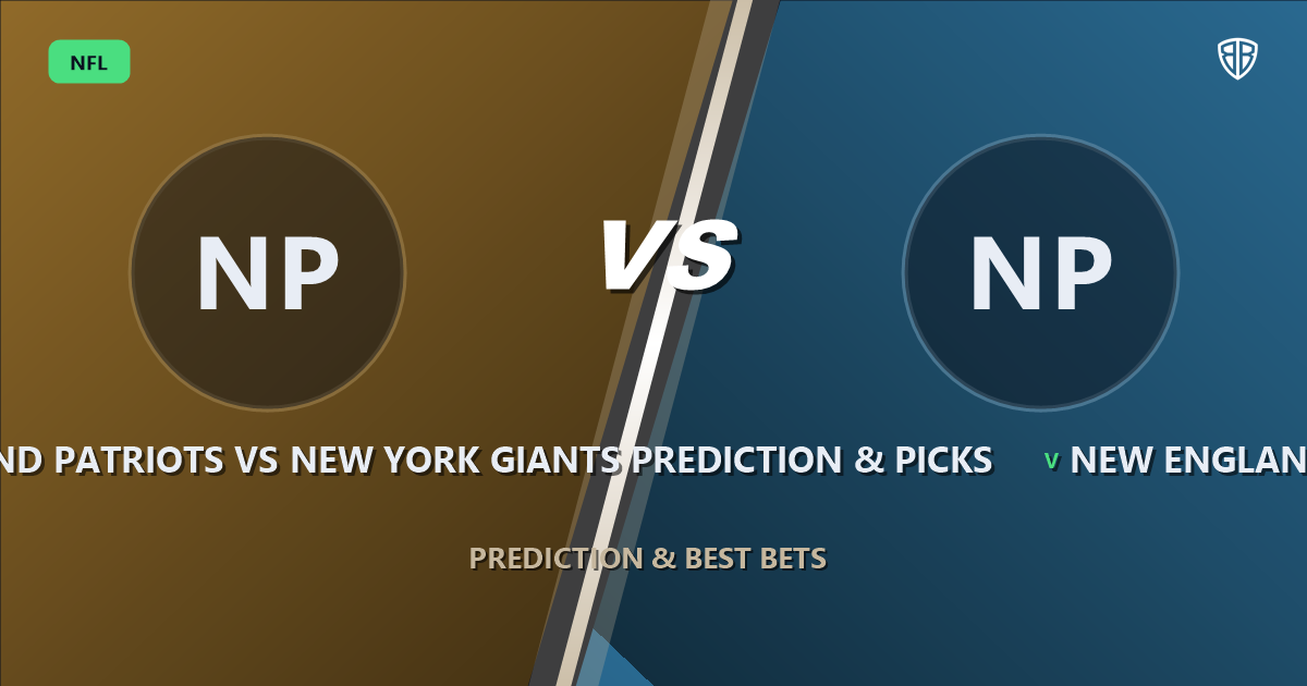 New England Patriots vs New York Giants Prediction & Picks (Austin Hooper Impact): Odds & Edges